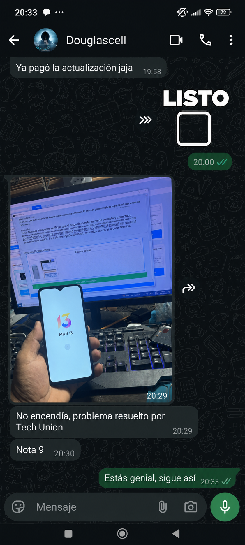 Problema de Redmi Note 13 resuelto con Tech Union.