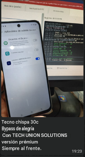 Tecno Spark 30c bypass exitoso
