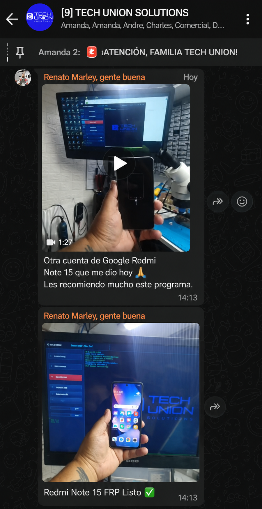 Redmi Note 15 FRP Listo.